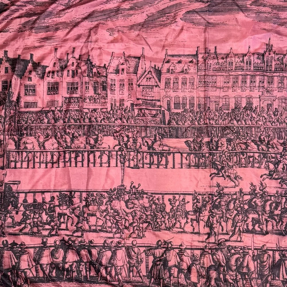 Rare Brooke Cadwallader Renaissance Silk Scarf